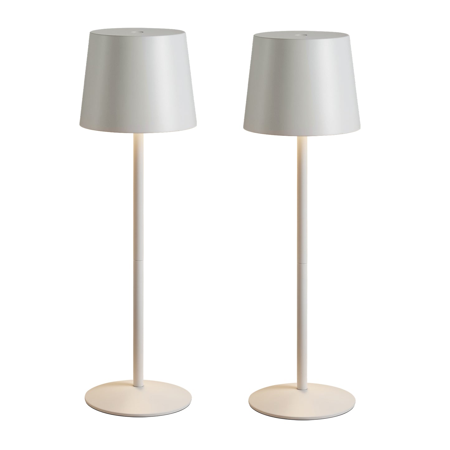 NATYSWAN Modern  LED Desk Lamps 2-Pack, Adjustable Height, Touch Dimmable, Rechargeable 4000mAh Battery, USB-C Charging, Metal Accent Light for Bedroom, Nursery, Home Office, Party Decor