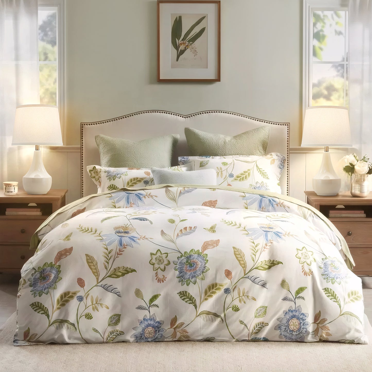 NATYSWAN Pink Table Lamp Set of 2, Ceramic Table Lamp Classic Beside Lamps Nightstand Lamp Modern Table Lamp for Living Room, Bedroom Office, Rocker Swtich (LED Bulbs Included)