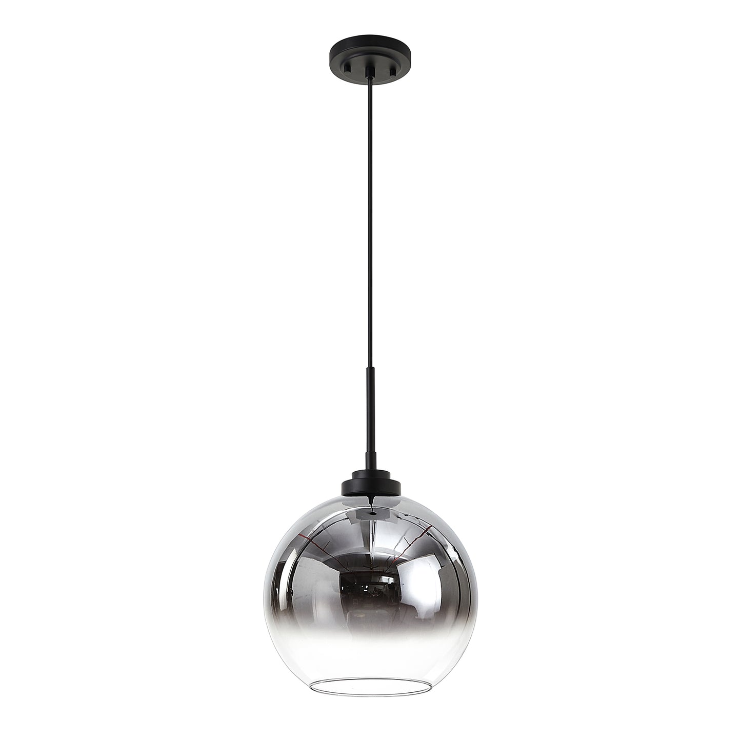 NATYSWAN Single-Light Vintage Mini Chandelier with Glass Shade, E26 Socket Flush Mount Ceiling Light for Hallway, Bedroom, Entryway, 60W Max（Bulb Not Included）