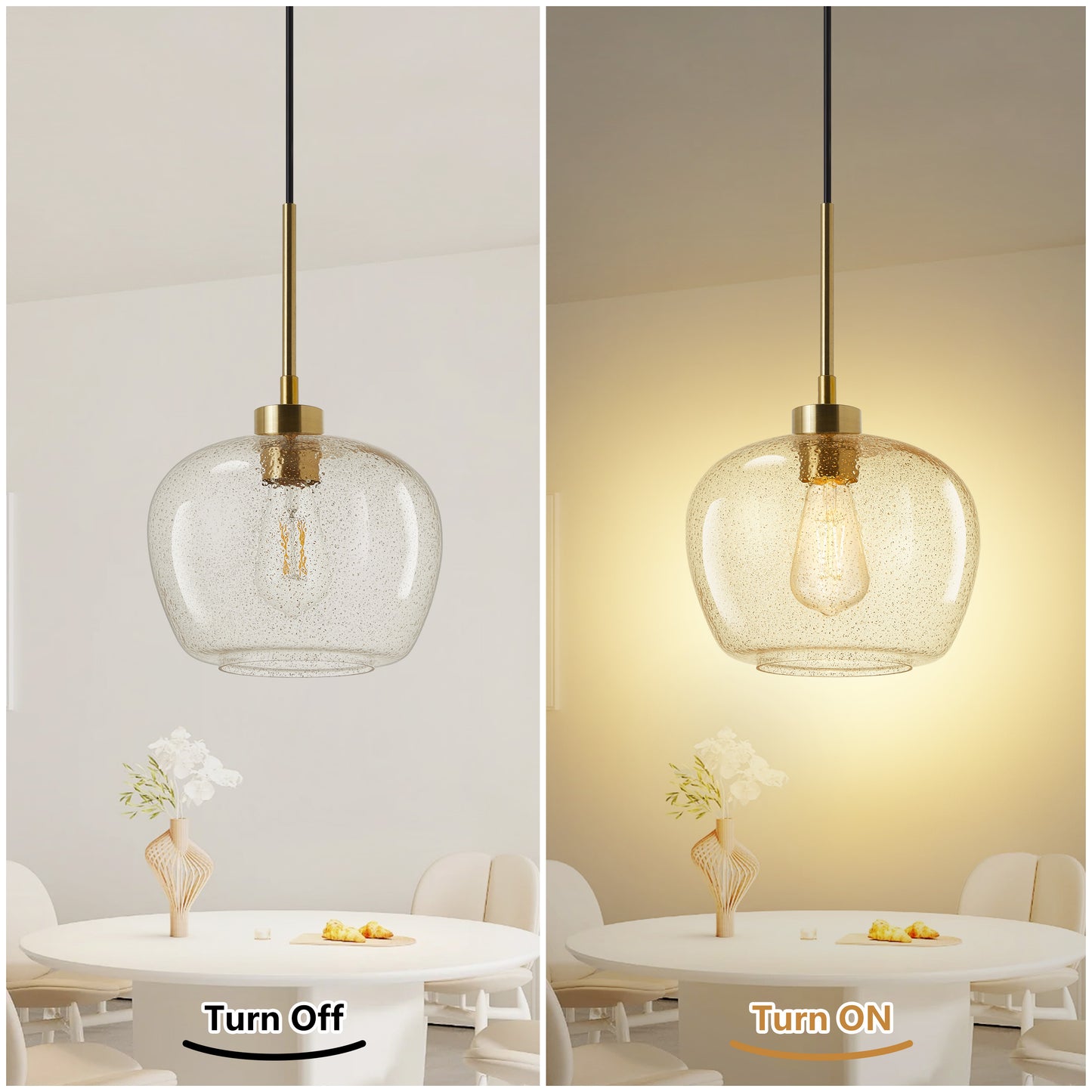 NATYSWAN Vintage Mini Globe Chandelier, 9.75 inch Wide Single-Light Flush Mount Ceiling Fixture with E26 Socket for Small Spaces, Hallway, Bathroom（Bulb Not Included）