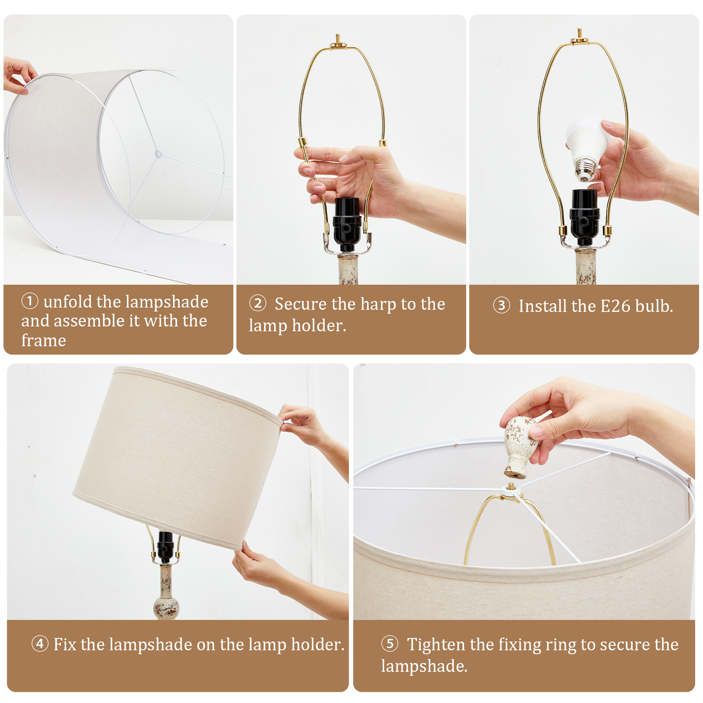 NATYSWAN modern minimalist floor lamp, 64.5" Tall Standing Lamps,Linen Lampshade,Standing Lamps for Living Room, Bedroom, Dresser,Office