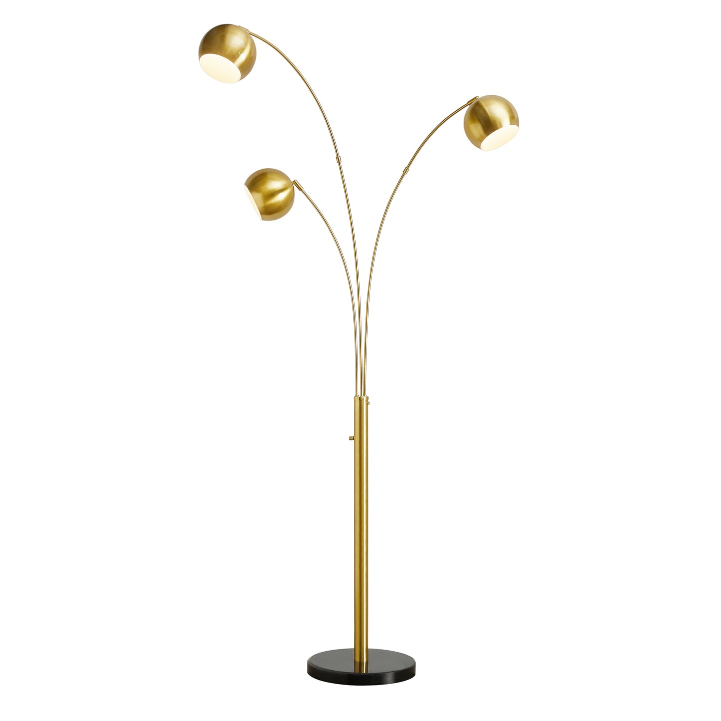 NATYSWAN Industrial Floor Lamp 85 inch, Three Elbow Adjustable Standing Lamp with Metal Shade, Max 60W E26 Base for Living Room, Bedroom, Office - Easy Assembly（Not Included Bulb）